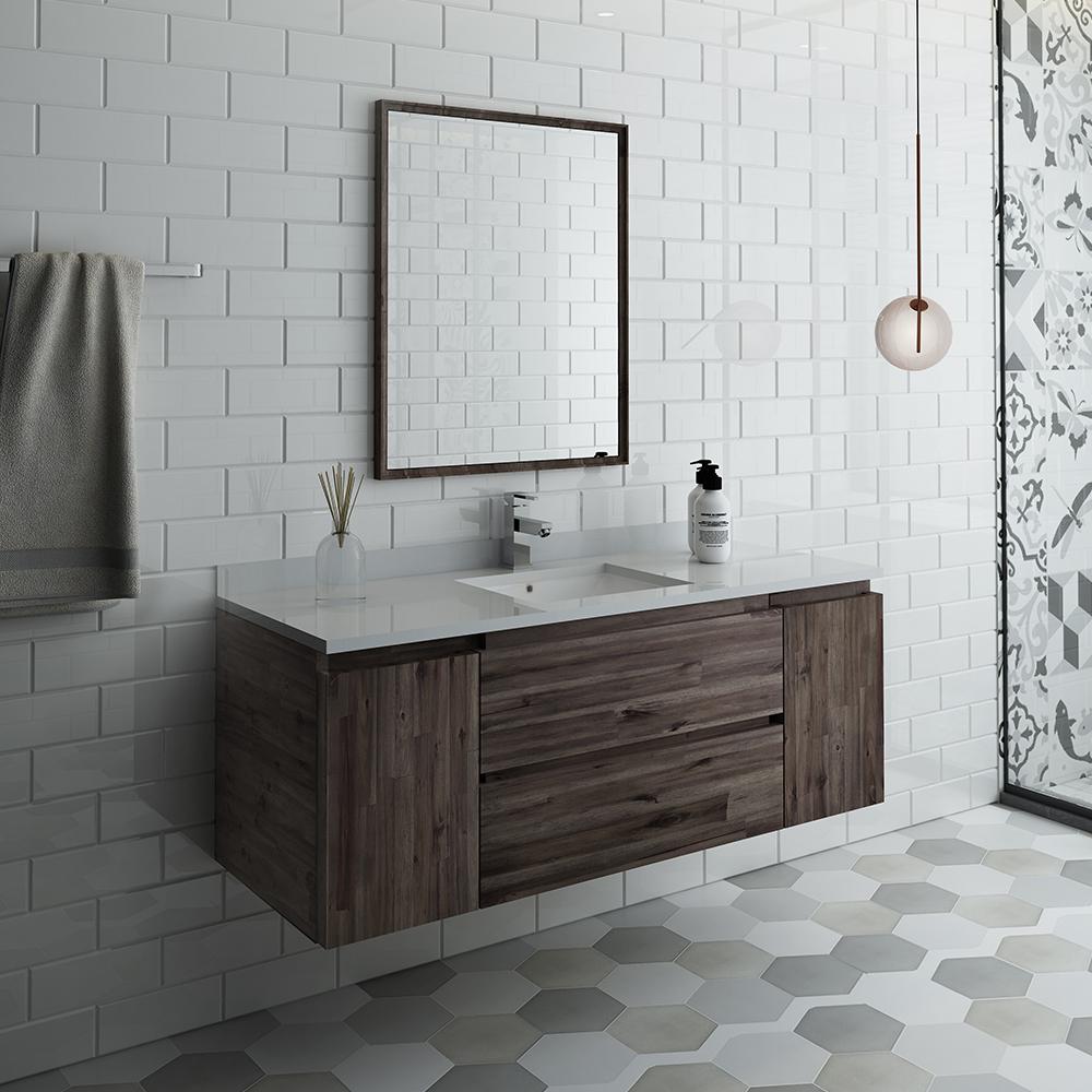 Fresca-Formosa-54"-Wall-Hung-Modern-Bathroom-Vanity-w/-Mirror-(FVN31-123012ACA)