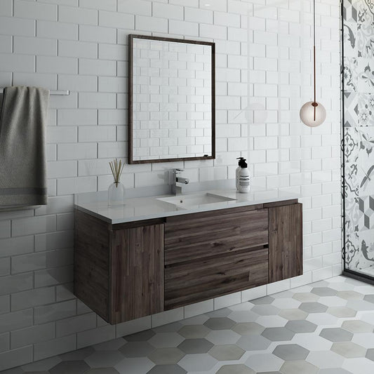 Fresca-Formosa-54"-Wall-Hung-Modern-Bathroom-Vanity-w/-Mirror-(FVN31-123012ACA)