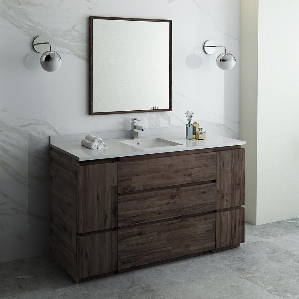 Fresca-Formosa-60"-Floor-Standing-Single-Sink-Modern-Bathroom-Vanity-w/-Mirror-(FVN31-123612ACA-FC)