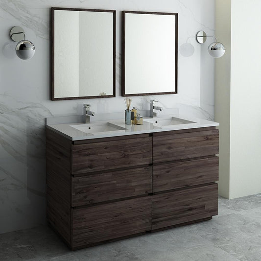 Fresca-Formosa-60"-Floor-Standing-Double-Sink-Modern-Bathroom-Vanity-w/-Mirrors-(FVN31-3030ACA-FC)