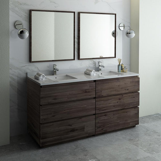 Fresca-Formosa-72"-Floor-Standing-Double-Sink-Modern-Bathroom-Vanity-w/-Mirrors-(FVN31-3636ACA-FC)