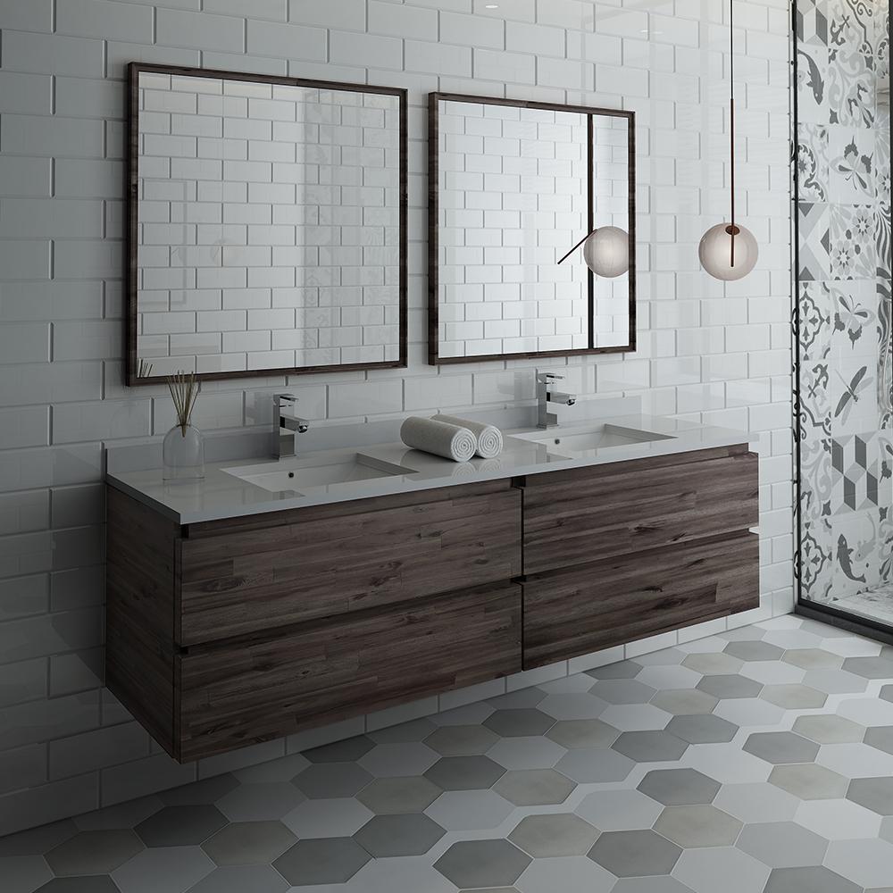 Fresca-Formosa-72"-Wall-Hung-Double-Sink-Modern-Bathroom-Vanity-w/-Mirrors-(FVN31-3636ACA)
