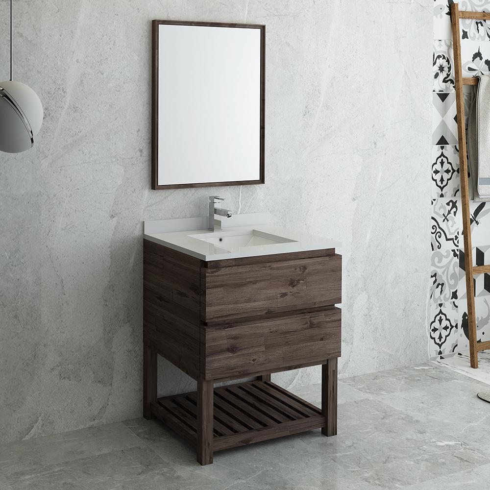 Fresca-Formosa-30"-Floor-Standing-Modern-Bathroom-Vanity-w/-Open-Bottom-&-Mirror-(FVN3130ACA-FS)