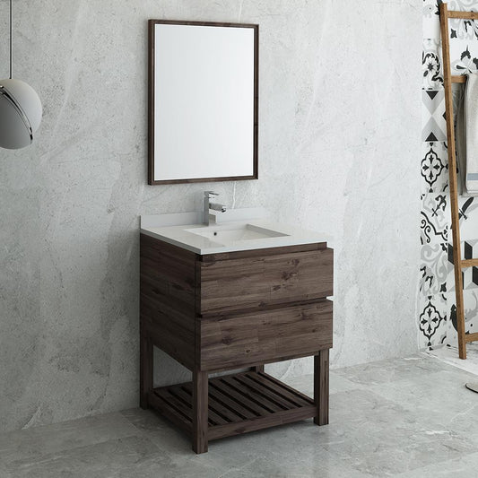 Fresca-Formosa-30"-Floor-Standing-Modern-Bathroom-Vanity-w/-Open-Bottom-&-Mirror-(FVN3130ACA-FS)