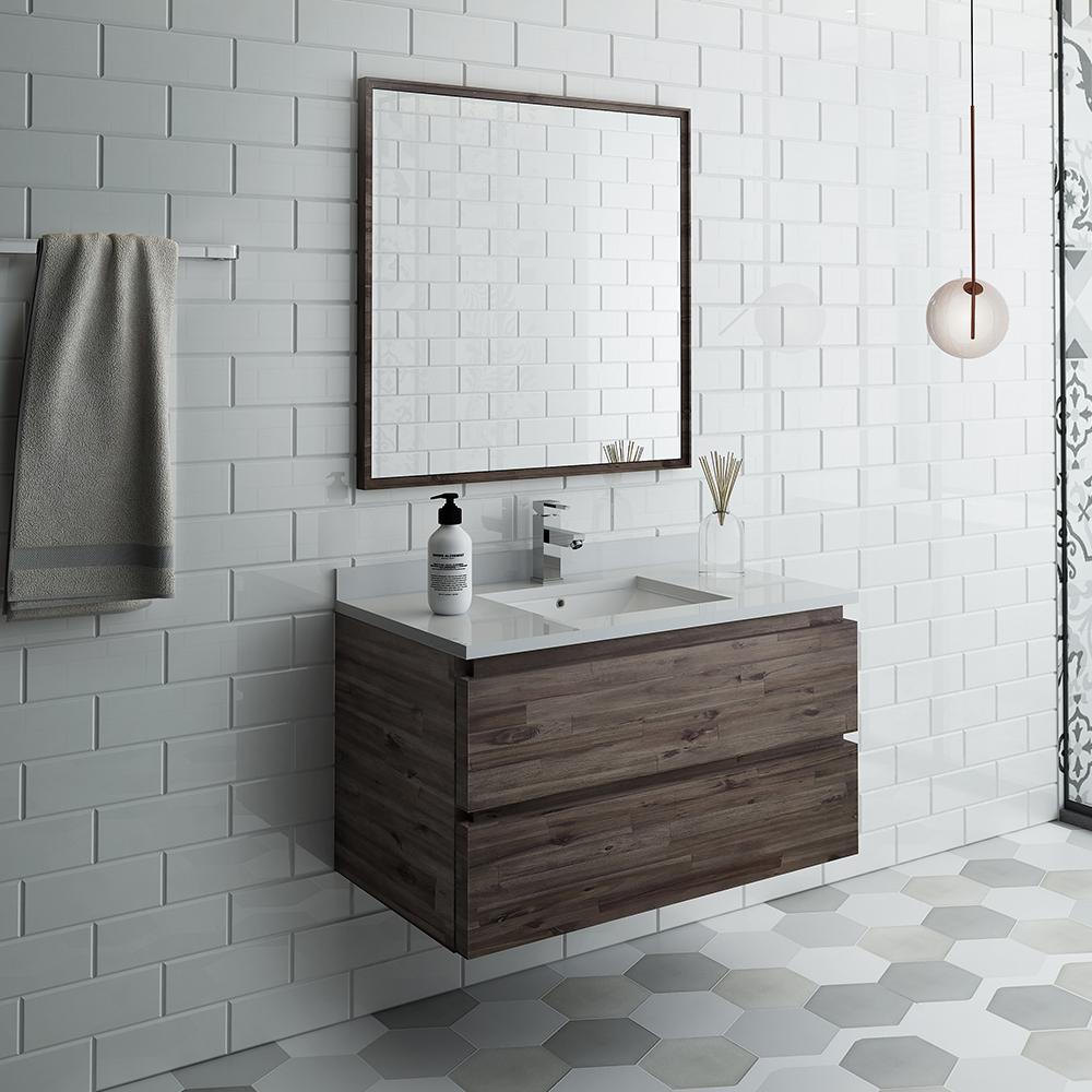 Fresca-Formosa-36"-Wall-Hung-Modern-Bathroom-Vanity-w/-Mirror-(FVN3136ACA)