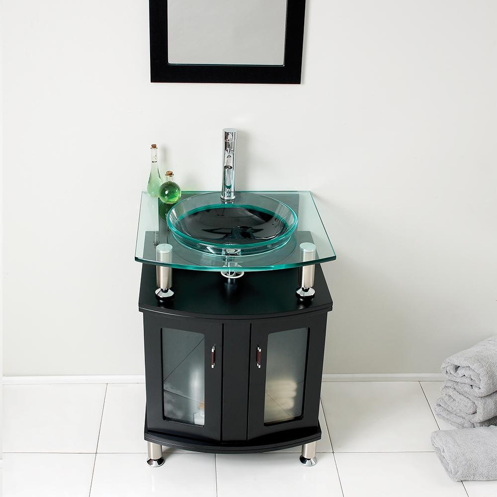 Fresca Contento 24" Espresso Modern Bathroom Vanity w/ Mirror
