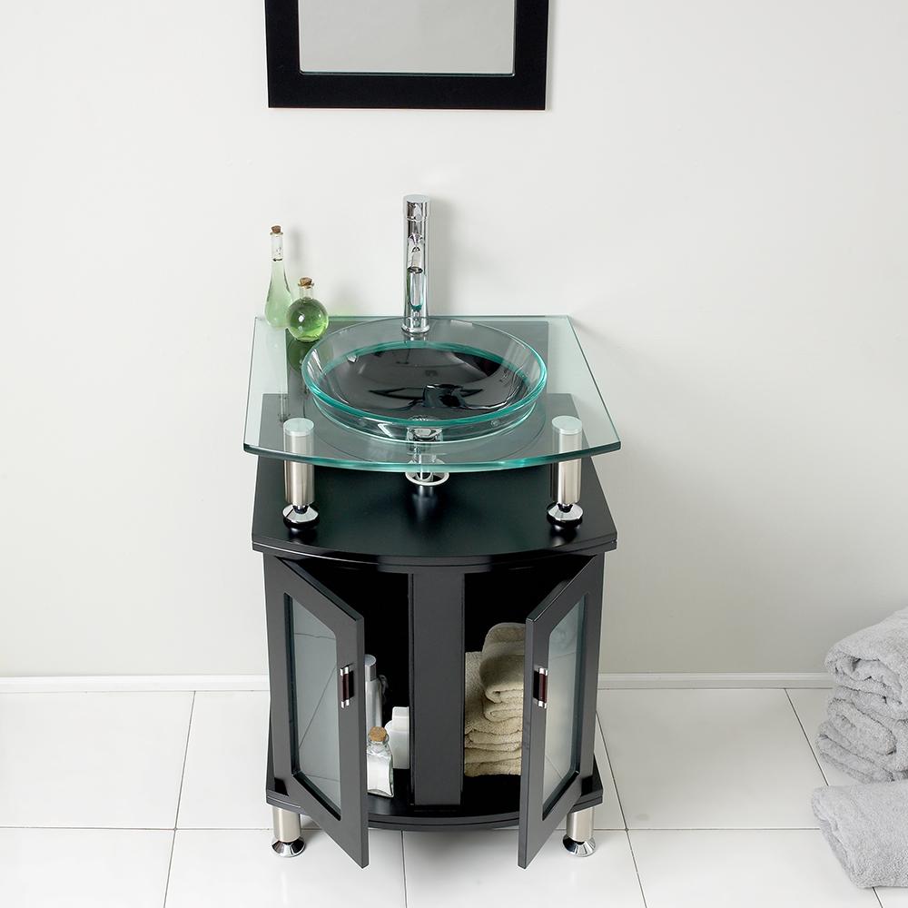 Fresca Contento 24" Espresso Modern Bathroom Vanity w/ Mirror