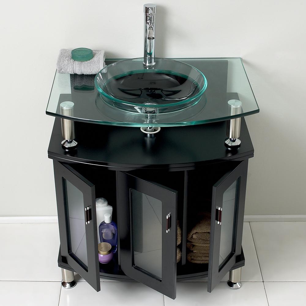Fresca Contento 30" Espresso Modern Bathroom Vanity w/ Mirror