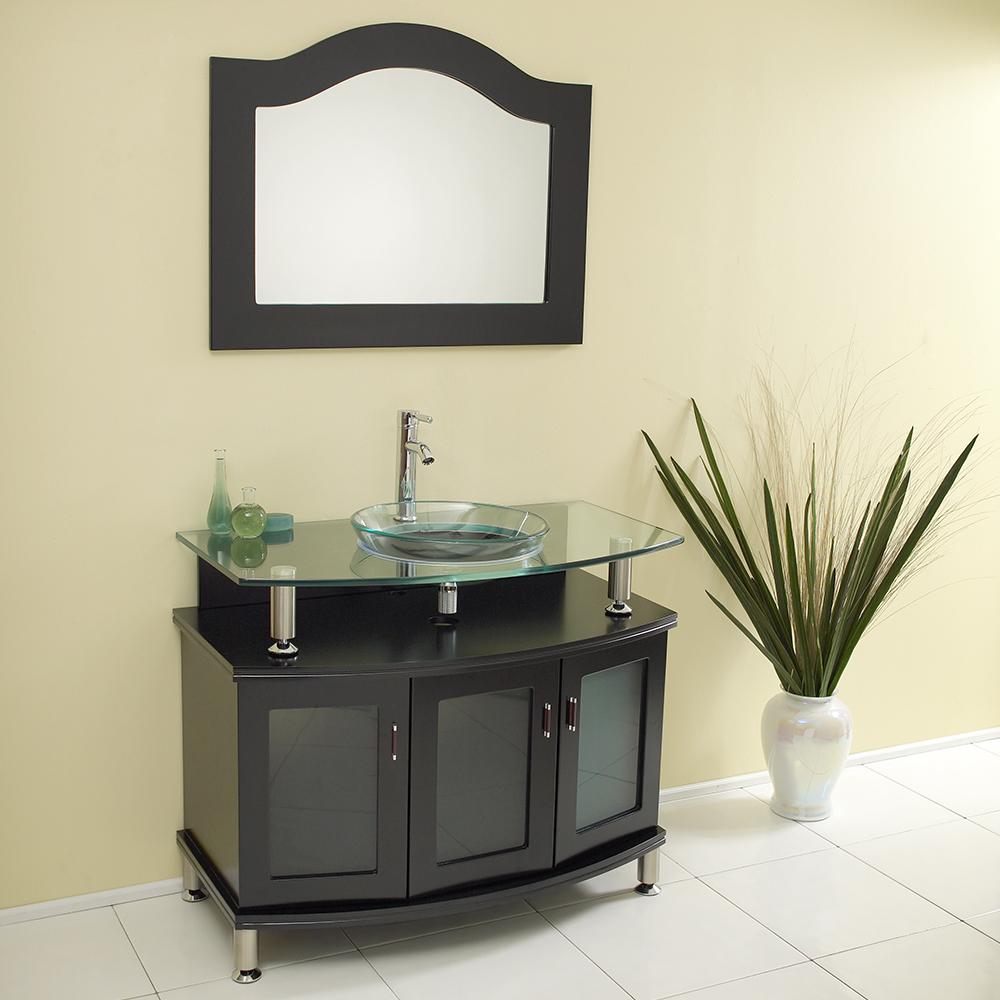 Fresca-Contento-40"-Espresso-Modern-Bathroom-Vanity-w/-Mirror-(FVN3316ES)
