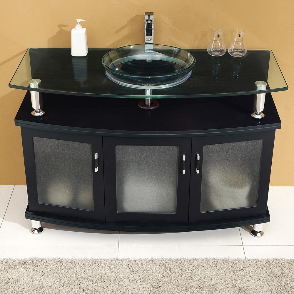 Fresca Contento 48" Espresso Modern Bathroom Vanity w/ Mirror