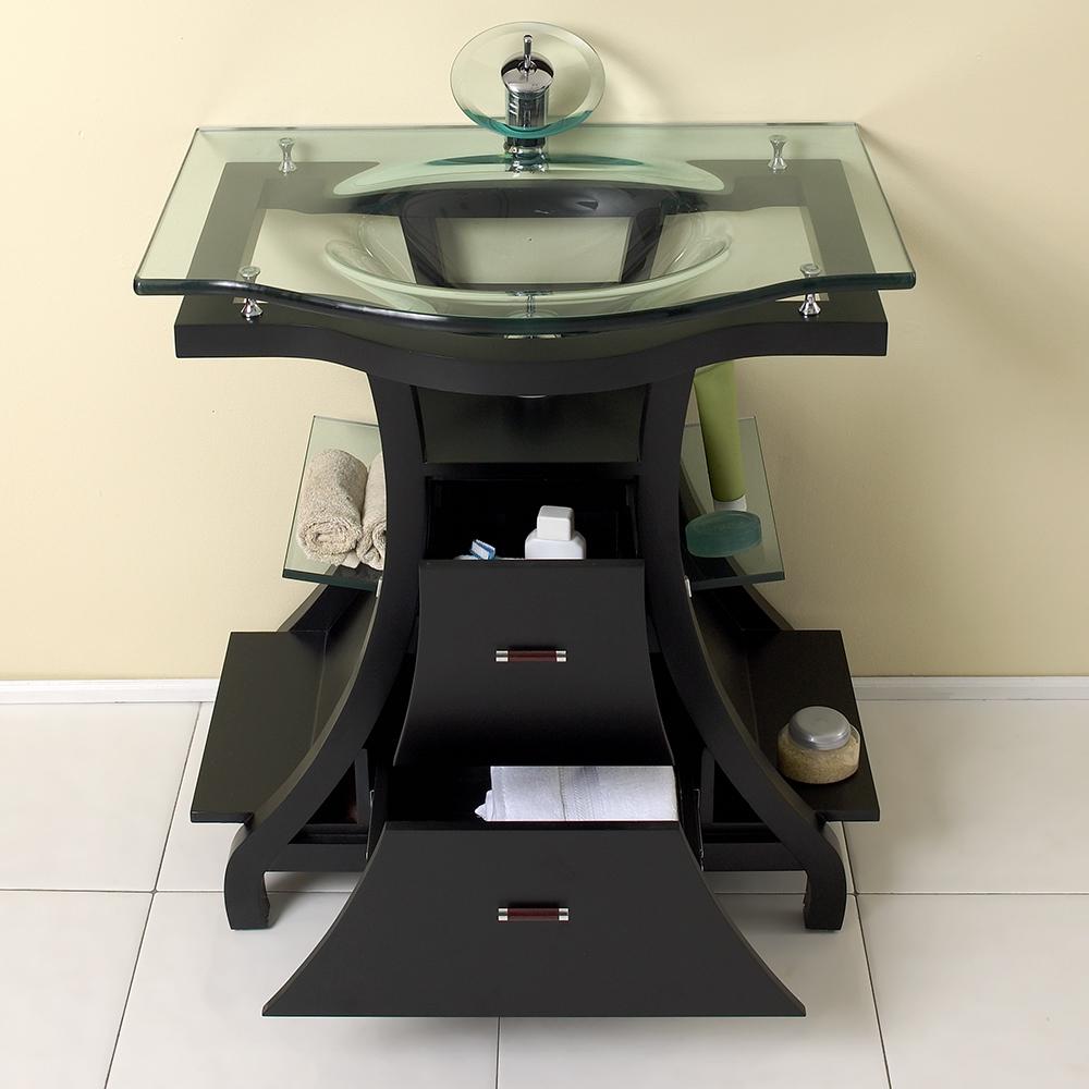 Fresca Cortese 32" Espresso Modern Bathroom Vanity w/ Mirror