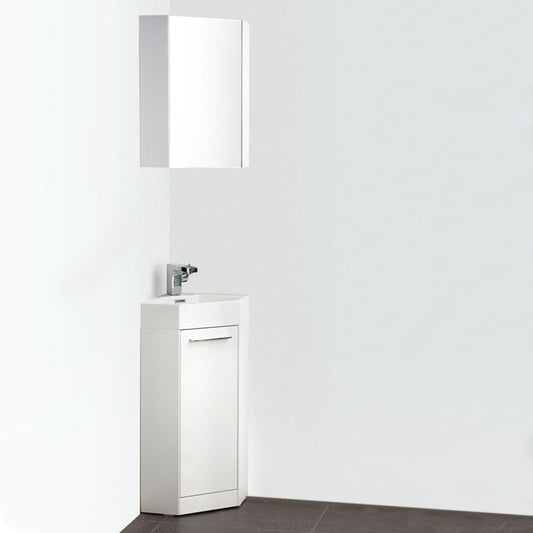 Fresca-Coda-14"-White-Modern-Corner-Bathroom-Vanity-(FVN5082WH)