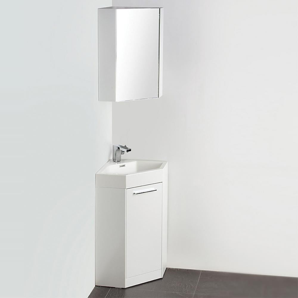 Fresca-Coda-18"-White-Modern-Corner-Bathroom-Vanity-(FVN5084WH)