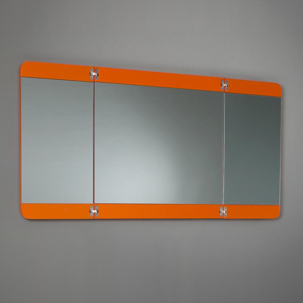 Fresca Energia 36" Orange Modern Bathroom Vanity w/ Three Panel Folding Mirror