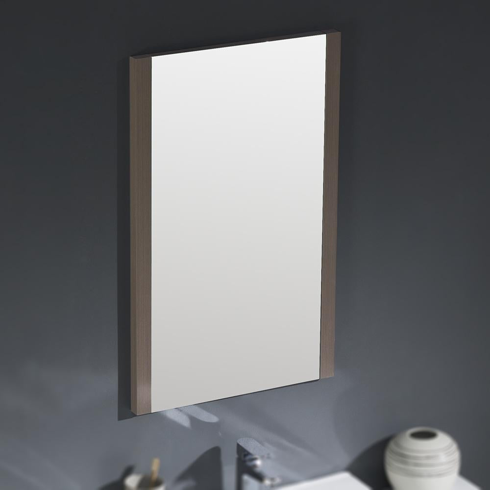 Fresca Torino 48" Gray Oak Modern Bathroom Vanity w/ 2 Side Cabinets & Integrated Sink