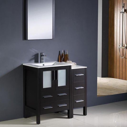 Fresca-Torino-36"-Espresso-Modern-Bathroom-Vanity-w/-Side-Cabinet-&-Integrated-Sinks-(FVN62-2412ES-UNS)