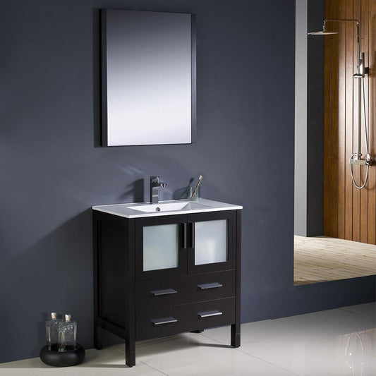 Fresca-Torino-30"-Espresso-Modern-Bathroom-Vanity-w/-Integrated-Sink-(FVN6230ES-UNS)