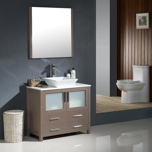 Fresca-Torino-36"-Gray-Oak-Modern-Bathroom-Vanity-w/-Vessel-Sink-(FVN6236GO-VSL)