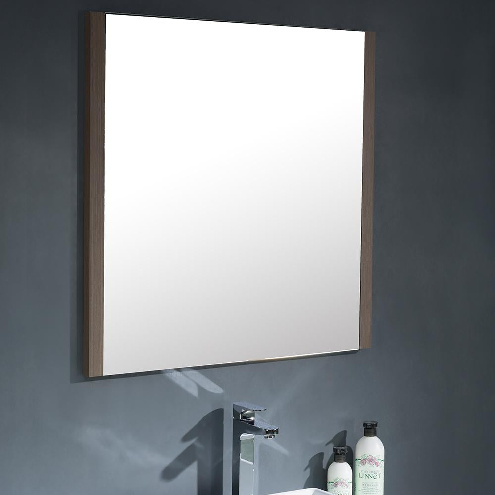Fresca Torino 36" Gray Oak Modern Bathroom Vanity w/ Vessel Sink