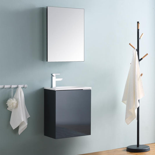 Fresca-Valencia-20"-Dark-Slate-Gray-Wall-Hung-Modern-Bathroom-Vanity-w/-Medicine-Cabinet-(FVN8003GG)
