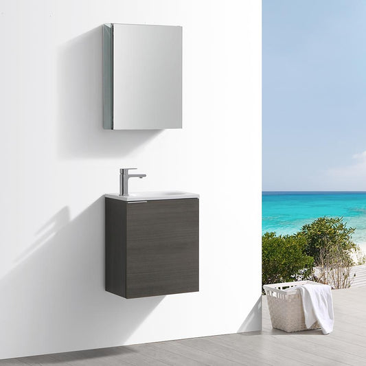Fresca-Valencia-20"-Gray-Oak-Wall-Hung-Modern-Bathroom-Vanity-w/-Medicine-Cabinet-(FVN8003GO)