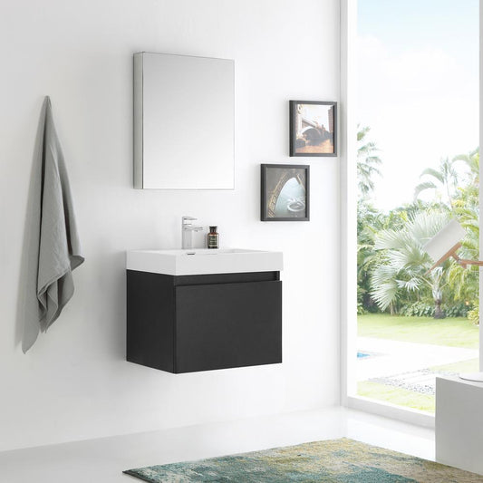 Fresca-Nano-24"-Black-Modern-Bathroom-Vanity-w/-Medicine-Cabinet-(FVN8006BW)