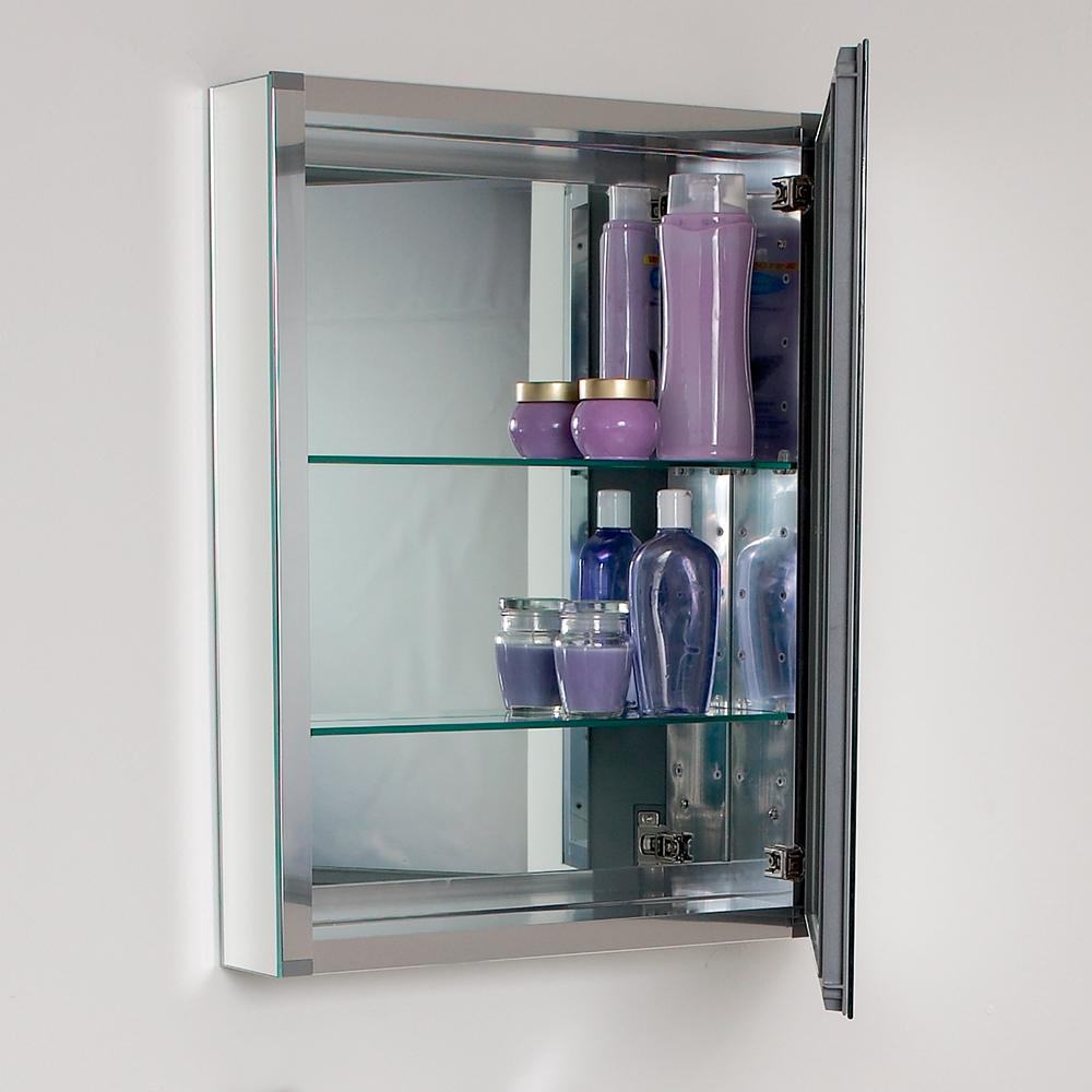 Fresca Nano 24" Gray Oak Modern Bathroom Vanity w/ Medicine Cabinet