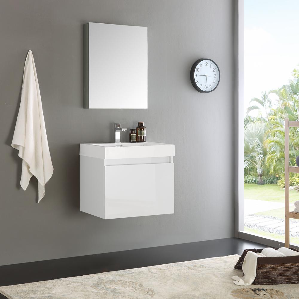 Fresca-Nano-24"-White-Modern-Bathroom-Vanity-w/-Medicine-Cabinet-(FVN8006WH)