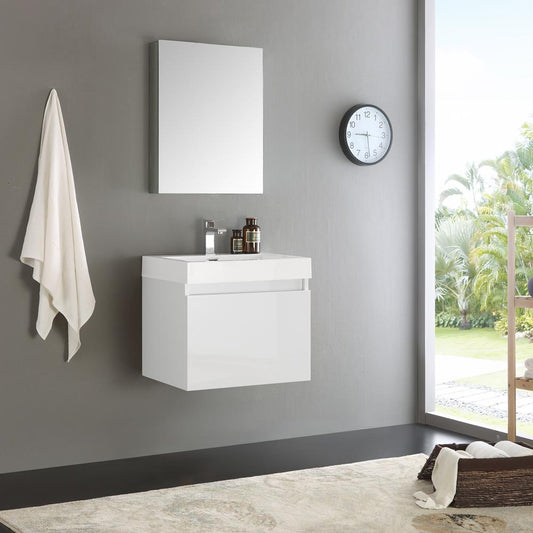 Fresca-Nano-24"-White-Modern-Bathroom-Vanity-w/-Medicine-Cabinet-(FVN8006WH)