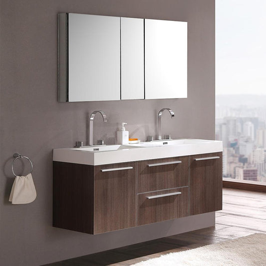 Fresca-Opulento-54"-Gray-Oak-Modern-Double-Sink-Bathroom-Vanity-w/-Medicine-Cabinet-(FVN8013GO)