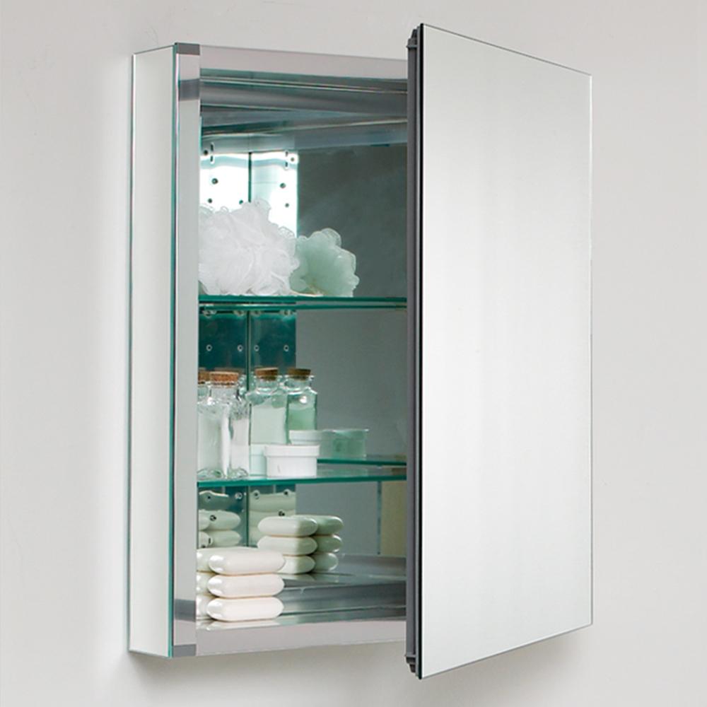 Fresca Livello 24" Black Modern Bathroom Vanity w/ Medicine Cabinet