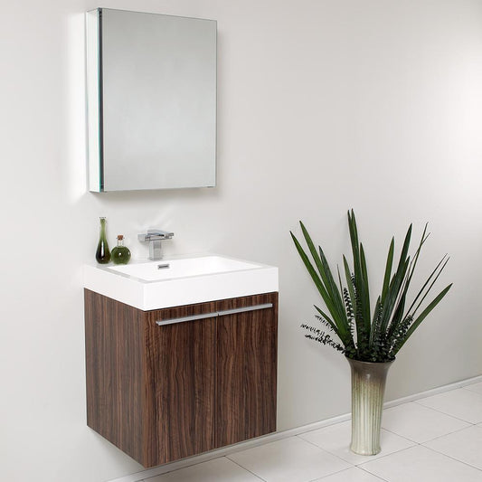 Fresca-Alto-23"-Walnut-Modern-Bathroom-Vanity-w/-Medicine-Cabinet-(FVN8058GW)