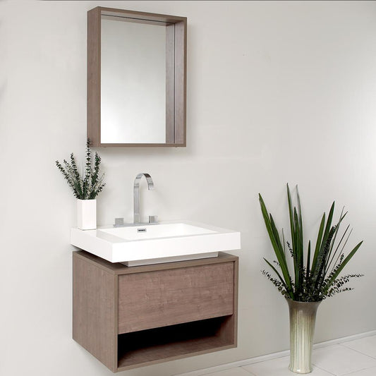 Fresca-Potenza-28"-Gray-Oak-Modern-Bathroom-Vanity-w/-Pop-Open-Drawer-(FVN8070GO)