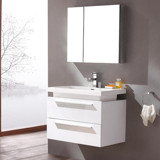 Fresca-Medio-32"-White-Modern-Bathroom-Vanity-w/-Medicine-Cabinet-(FVN8080WH)