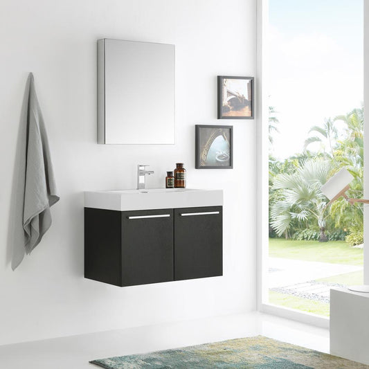 Fresca-Vista-30"-Black-Wall-Hung-Modern-Bathroom-Vanity-w/-Medicine-Cabinet-(FVN8089BW)