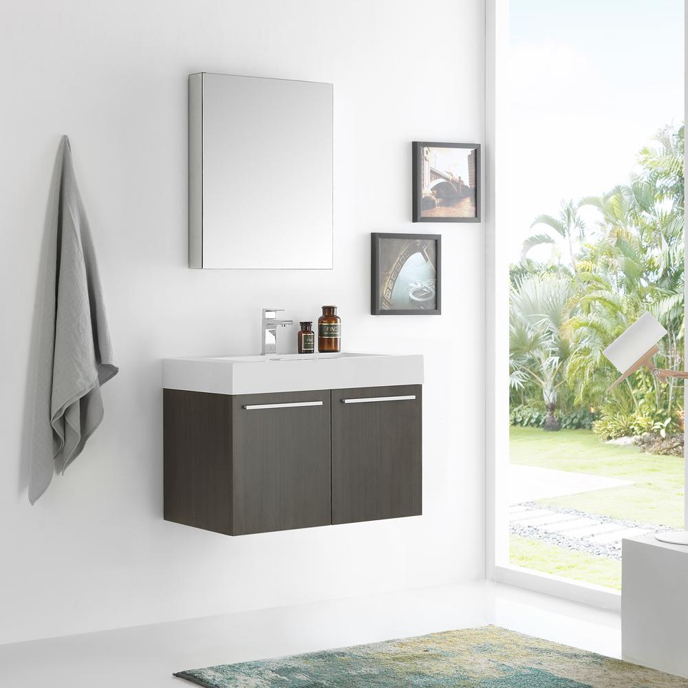 Fresca-Vista-30"-Gray-Oak-Wall-Hung-Modern-Bathroom-Vanity-w/-Medicine-Cabinet-(FVN8089GO)