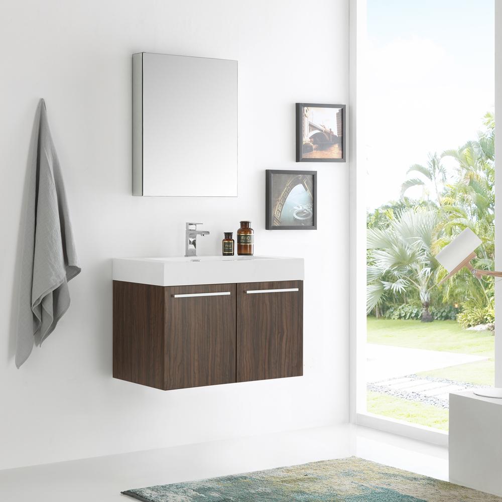 Fresca-Vista-30"-Walnut-Wall-Hung-Modern-Bathroom-Vanity-w/-Medicine-Cabinet-(FVN8089GW)