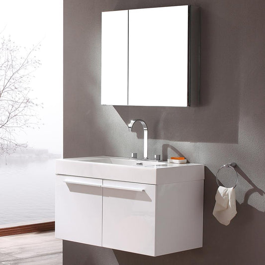 Fresca-Vista-36"-White-Modern-Bathroom-Vanity-w/-Medicine-Cabinet-(FVN8090WH)