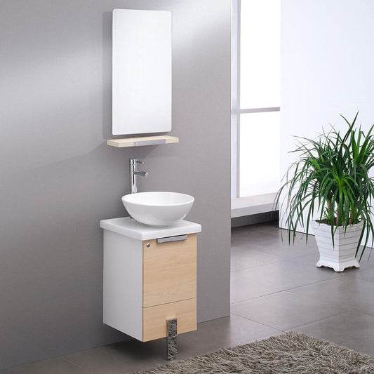 Fresca-Adour-16"-Light-Walnut-Modern-Bathroom-Vanity-w/-Mirror-(FVN8110LT)