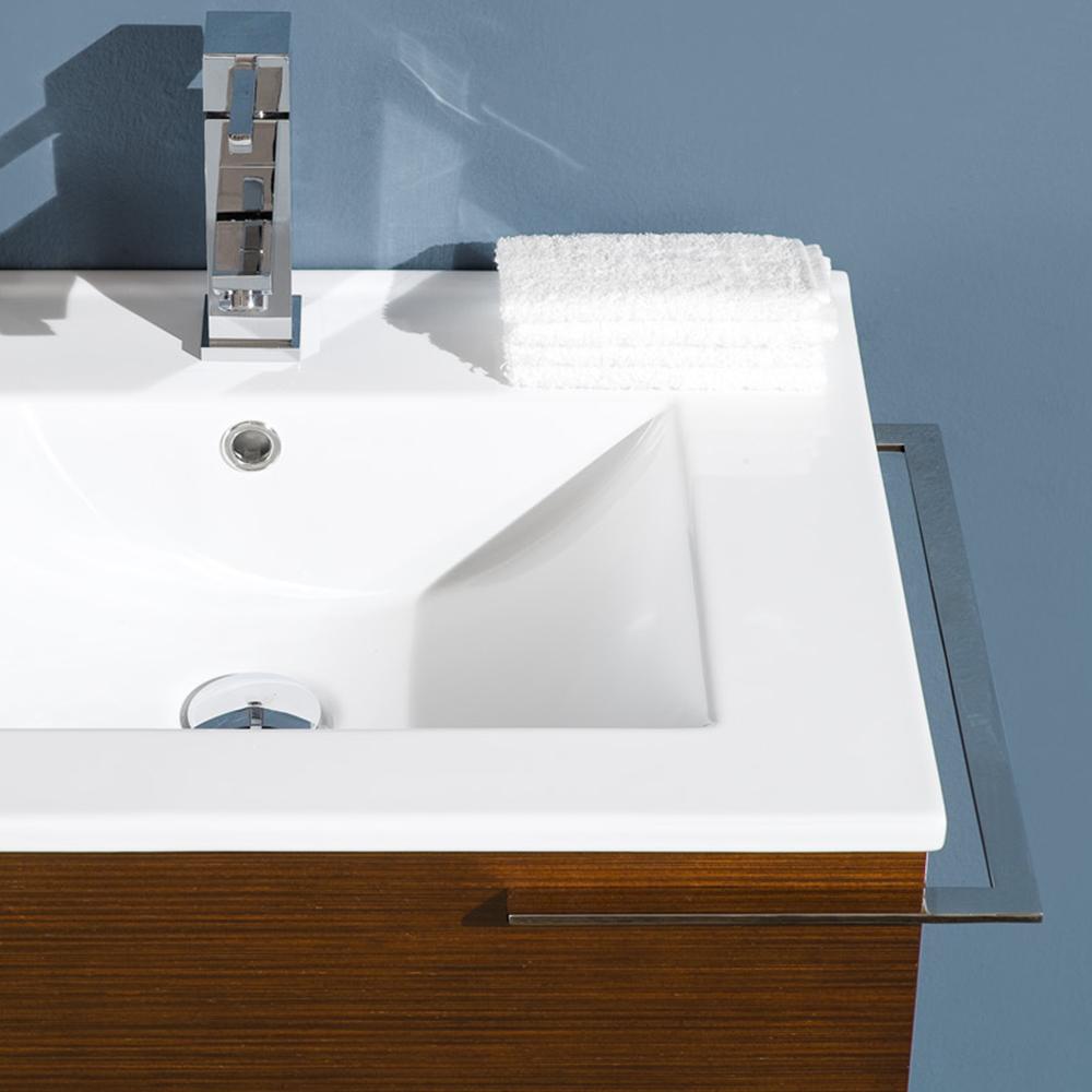 Fresca Cielo 24" Wenge Brown Modern Bathroom Vanity w/ Mirror