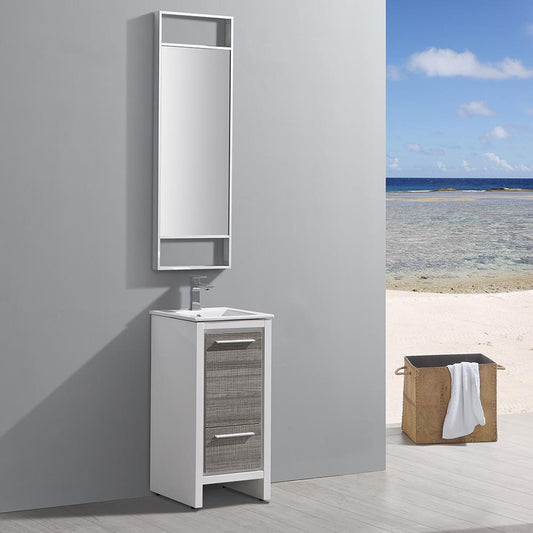 Fresca-Allier-Rio-16"-Ash-Gray-Modern-Bathroom-Vanity-w/-Mirror-(FVN8118HA)