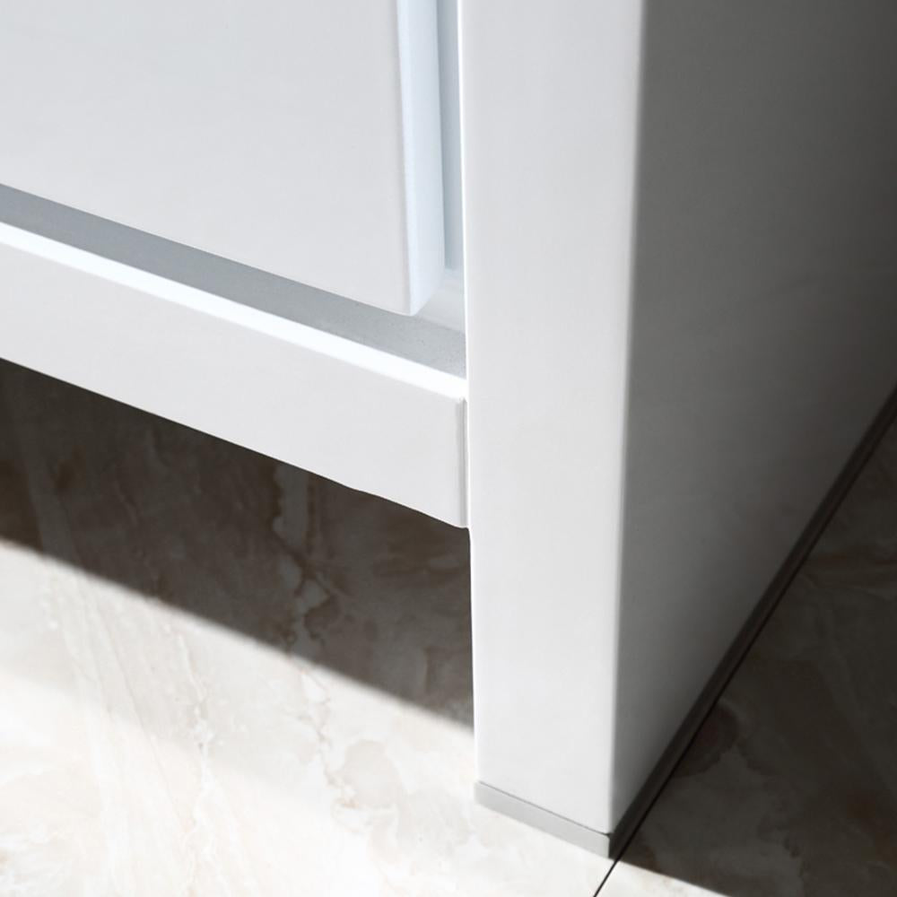 Fresca Allier 16" White Modern Bathroom Vanity w/ Mirror