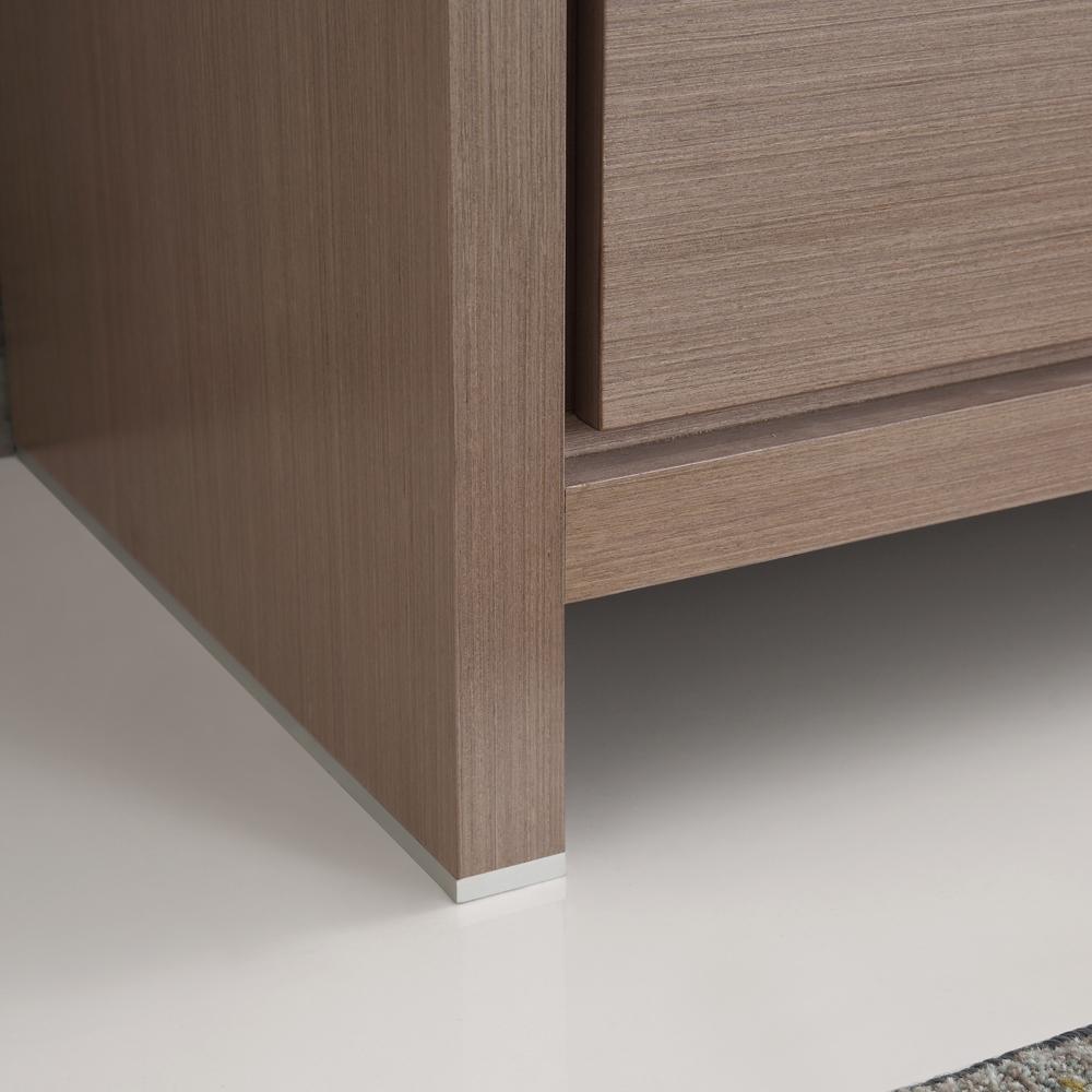 Fresca Allier 60" Gray Oak Modern Single Sink Bathroom Vanity w/ Mirror