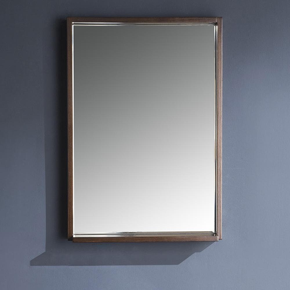 Fresca Allier 24" Wenge Brown Modern Bathroom Vanity w/ Mirror