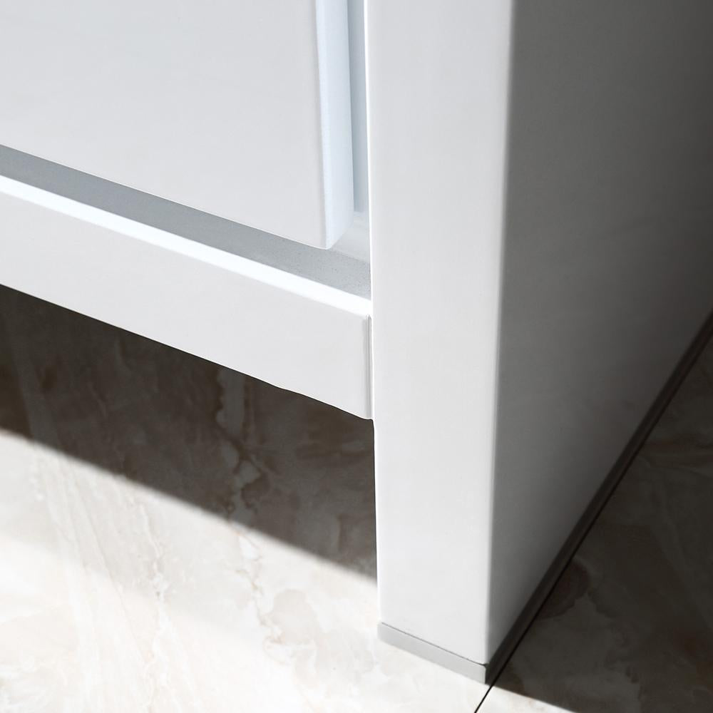 Fresca Allier 24" White Modern Bathroom Vanity w/ Mirror