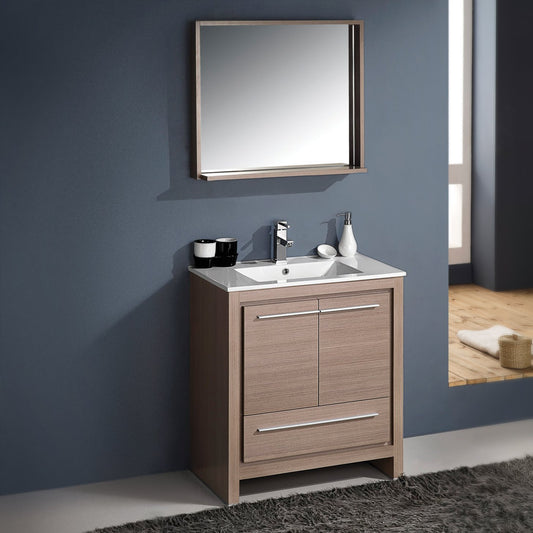 Fresca-Allier-30"-Gray-Oak-Modern-Bathroom-Vanity-w/-Mirror-(FVN8130GO)