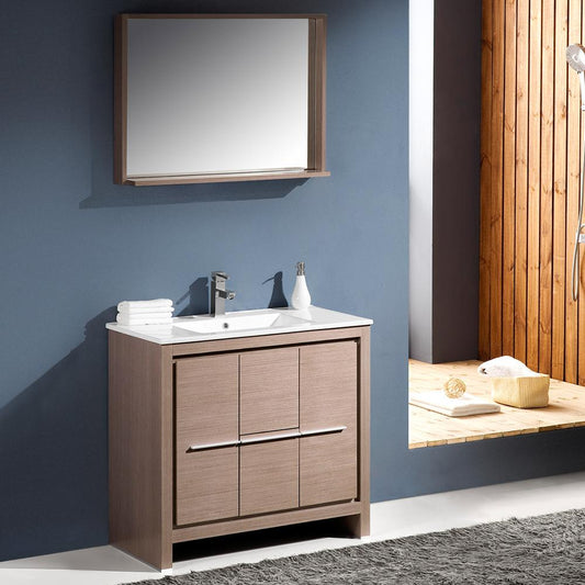 Fresca-Allier-36"-Gray-Oak-Modern-Bathroom-Vanity-w/-Mirror-(FVN8136GO)