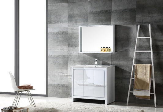 Fresca-Allier-36"-White-Modern-Bathroom-Vanity-w/-Mirror-(FVN8136WH)