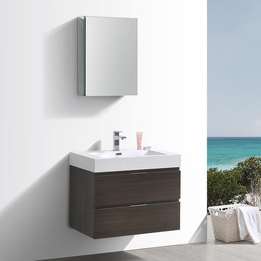 Fresca-Valencia-30"-Gray-Oak-Wall-Hung-Modern-Bathroom-Vanity-w/-Medicine-Cabinet-(FVN8330GO)