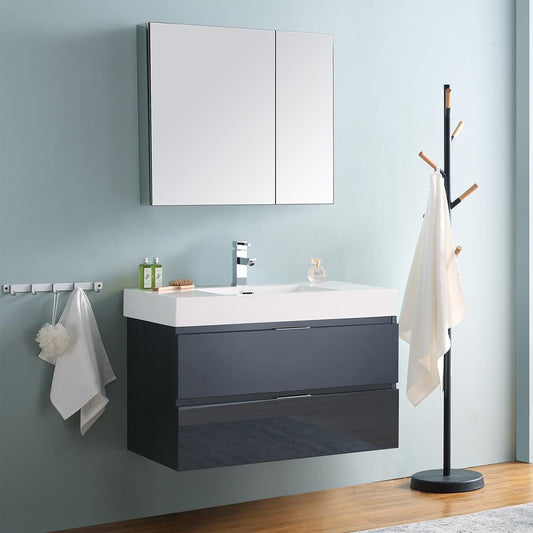 Fresca-Valencia-36"-Dark-Slate-Gray-Wall-Hung-Modern-Bathroom-Vanity-w/-Medicine-Cabinet-(FVN8336GG)